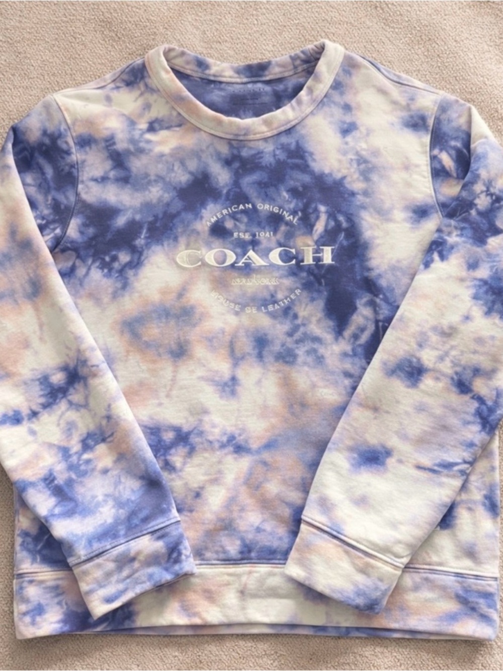 Coach Tie-Dye Logo Crewneck Sweatshirt